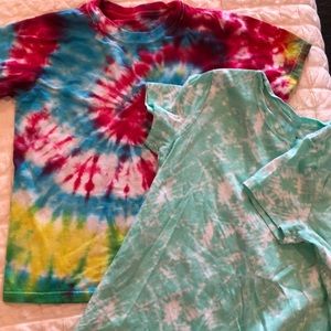 Tie dye shirts